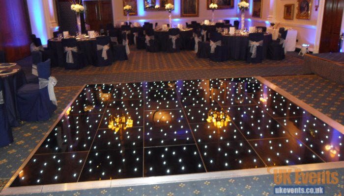 gloss black twinkling dance floor