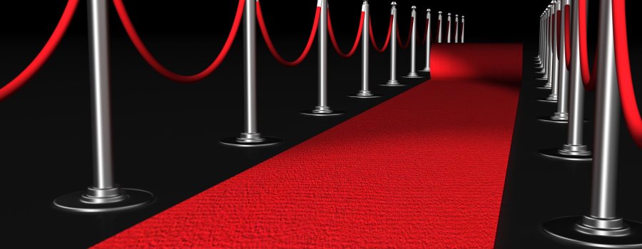 A VIP red carpet for the television awards in London