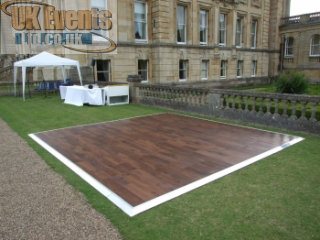 outdoor wood effect dance floor