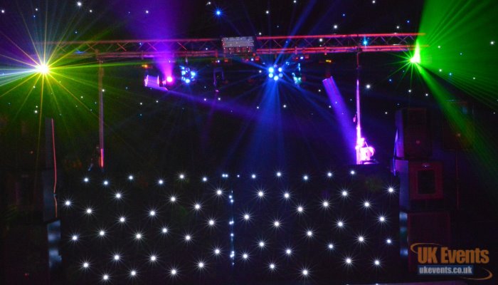 great laser effect for a dj disco package hire