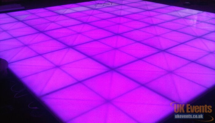 Pink light up dance floor