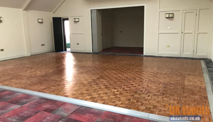 Sports hall wooden dance floor rental