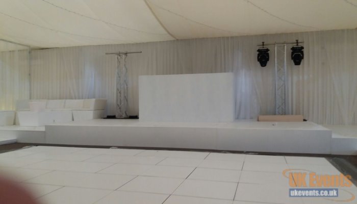 stage hire for private event