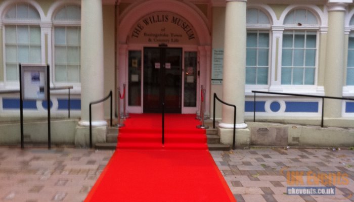 Berkshire VIP Red carpet hire. Also available in various colours to match your events colour scheme.