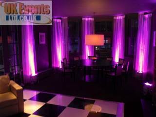 LED Uplighters for hire