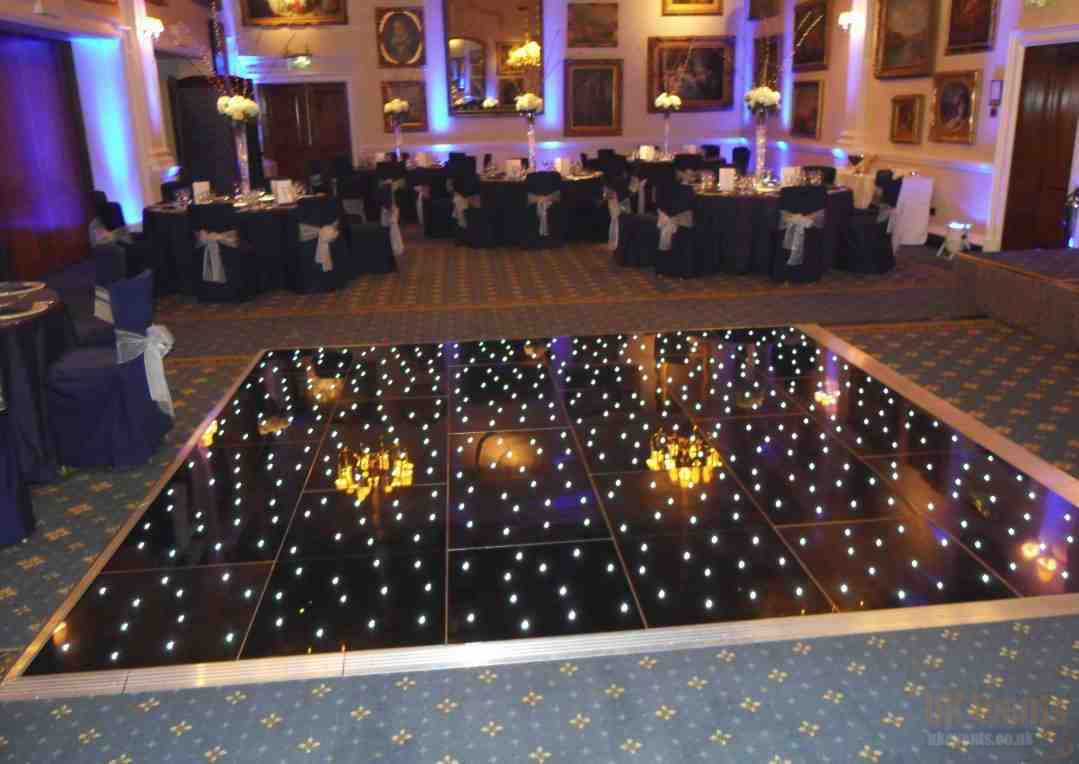 Black Starlit Dance Floor Hire