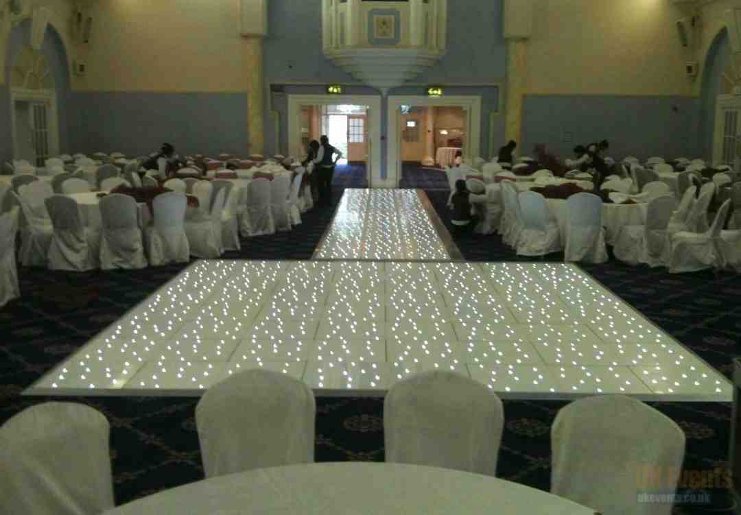 Wedding - White Starlit LED Dance Floor Hire