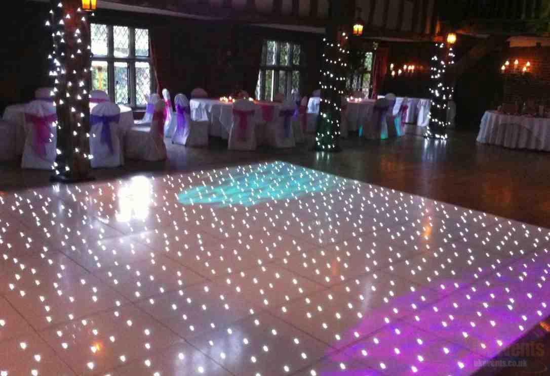 White Starlit Dance Floor Hire